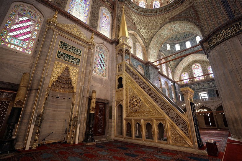 Restorasyonu tamamlanıp yeniden açılan Sultanahmet Camii'nden eşsiz görüntüler - Resim: 43