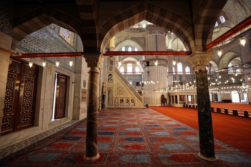Restorasyonu tamamlanıp yeniden açılan Sultanahmet Camii'nden eşsiz görüntüler - Resim: 45