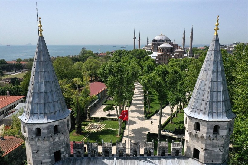 Fatih Sultan Mehmet tarafından inşa edilen Topkapı Sarayı dron ile görüntülendi - Resim: 5