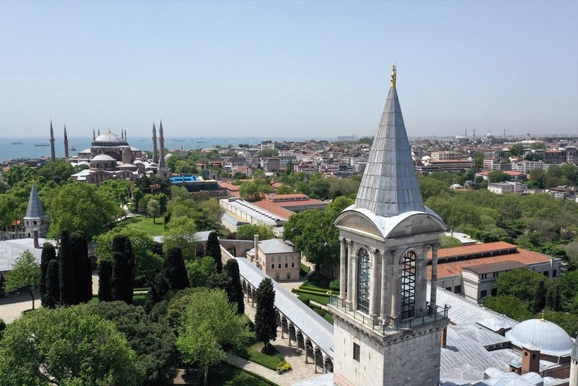 Fatih Sultan Mehmet tarafından inşa edilen Topkapı Sarayı dron ile görüntülendi - Resim: 6