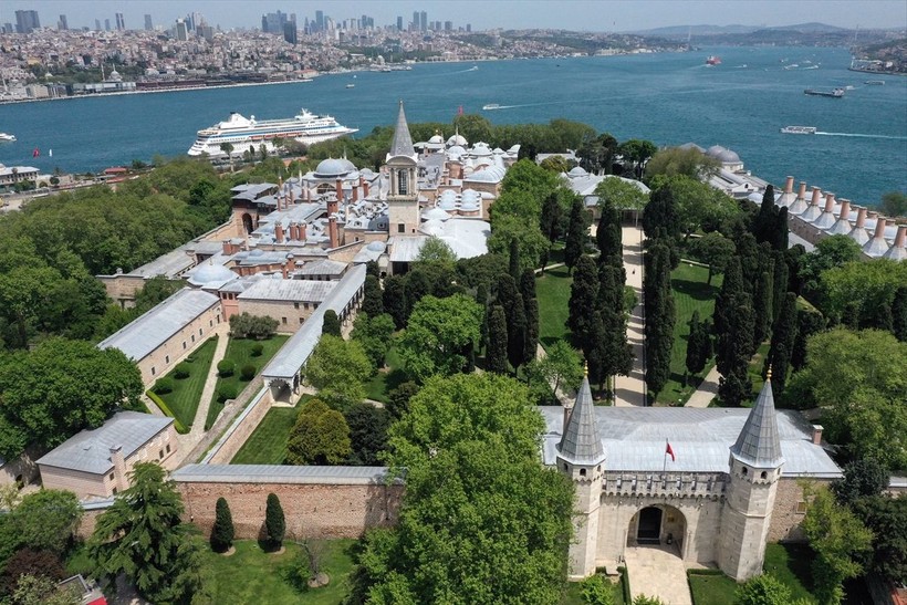 Fatih Sultan Mehmet tarafından inşa edilen Topkapı Sarayı dron ile görüntülendi - Resim: 7