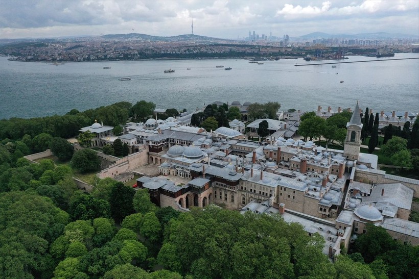 Fatih Sultan Mehmet tarafından inşa edilen Topkapı Sarayı dron ile görüntülendi - Resim: 13