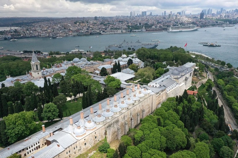 Fatih Sultan Mehmet tarafından inşa edilen Topkapı Sarayı dron ile görüntülendi - Resim: 14