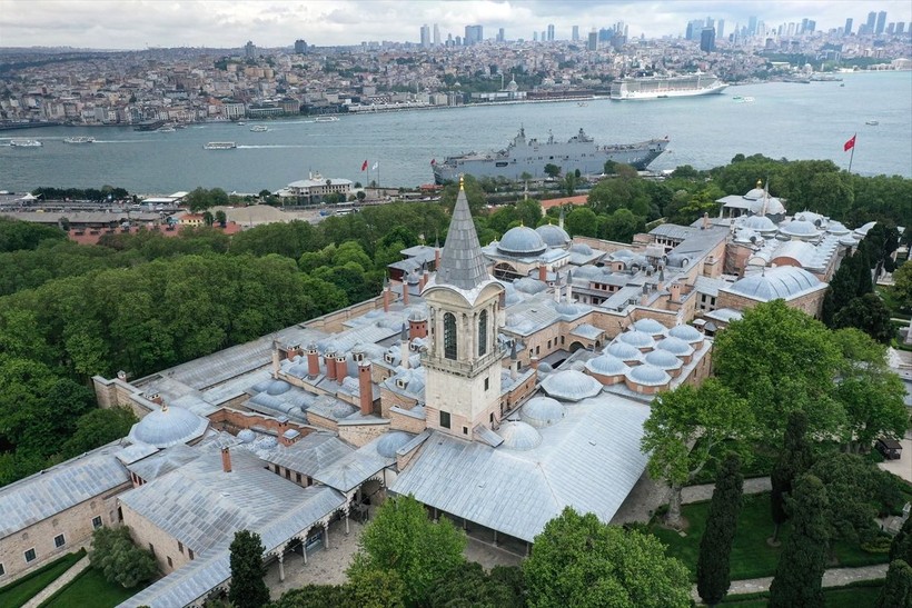 Fatih Sultan Mehmet tarafından inşa edilen Topkapı Sarayı dron ile görüntülendi - Resim: 15
