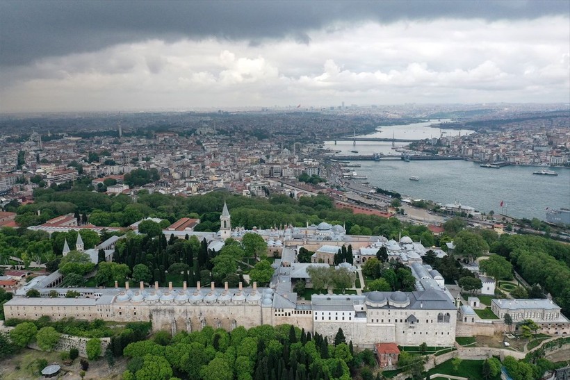 Fatih Sultan Mehmet tarafından inşa edilen Topkapı Sarayı dron ile görüntülendi - Resim: 20