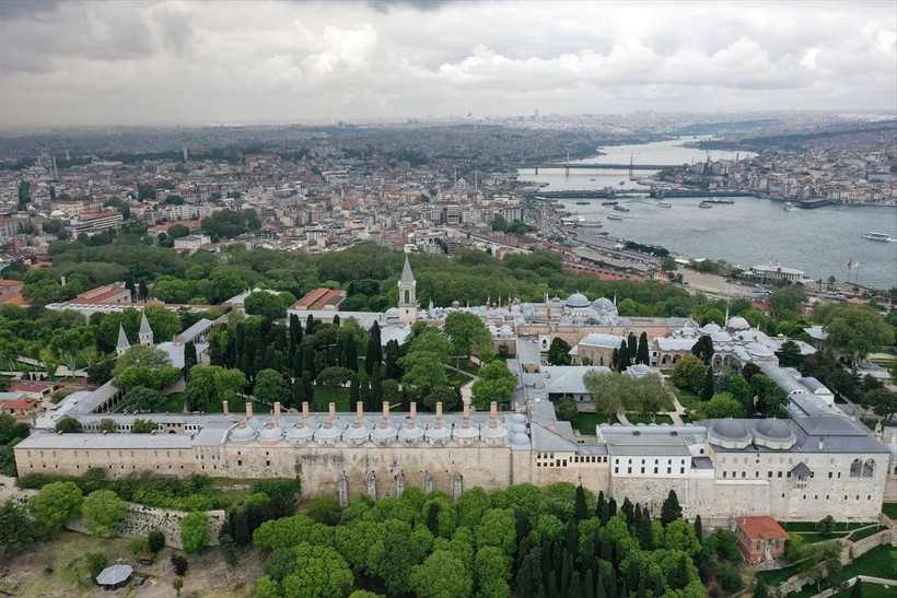 Fatih Sultan Mehmet tarafından inşa edilen Topkapı Sarayı dron ile görüntülendi - Resim: 21