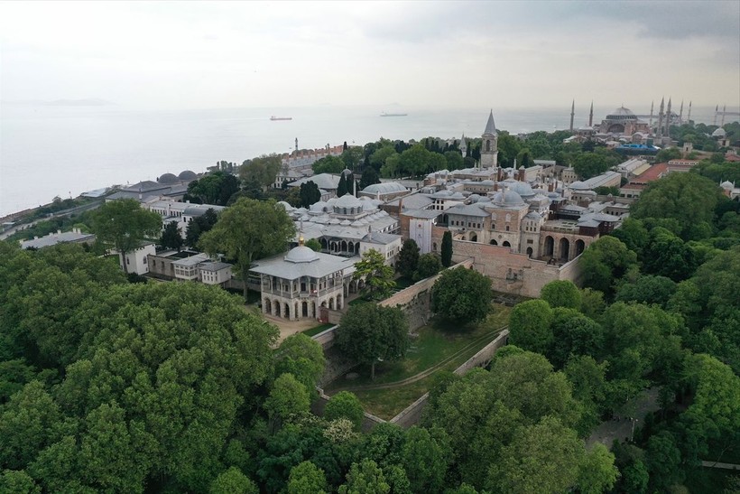 Fatih Sultan Mehmet tarafından inşa edilen Topkapı Sarayı dron ile görüntülendi - Resim: 25