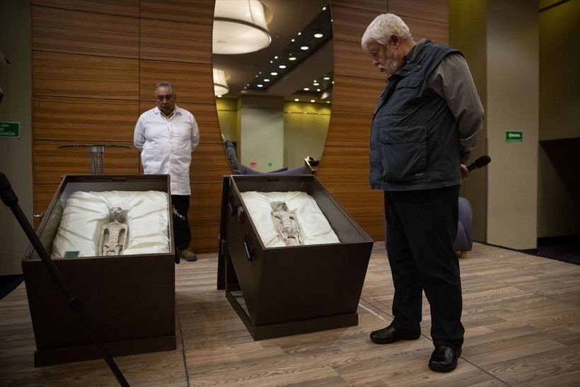 Meksika meclisinde sergilenen uzaylı fosillerine yalanlama geldi: DNA testi yapılmadı - Resim: 4