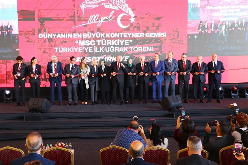 Dünyanın en büyük konteyner gemisi 'MSC Türkiye' Tekirdağ'da - Resim: 15