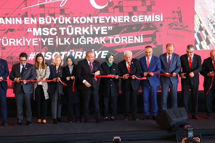 Dünyanın en büyük konteyner gemisi 'MSC Türkiye' Tekirdağ'da - Resim: 16