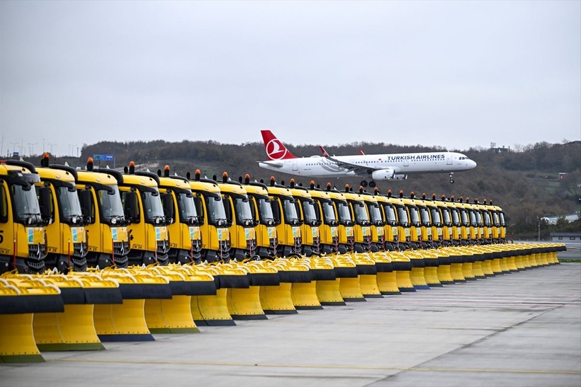 İstanbul Havalimanı'nda kış hazırlıkları tamamlandı! Yolcuların rahat ve güvenli yolculuğu sağlandı - Resim: 6