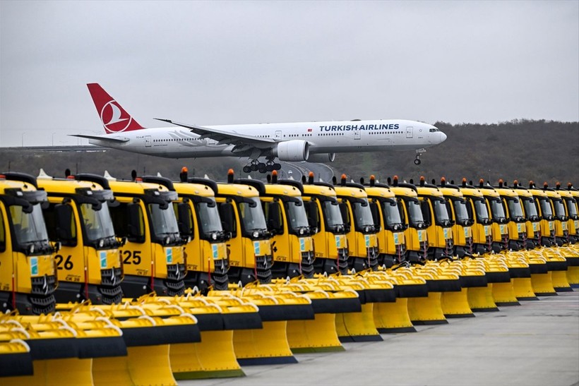 İstanbul Havalimanı'nda kış hazırlıkları tamamlandı! Yolcuların rahat ve güvenli yolculuğu sağlandı - Resim: 7