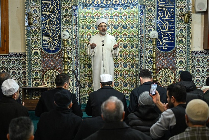 Diyanet İşleri Başkanı Ali Erbaş Hz. Yuşa Camii'nde 'Filistin'e dua' buluşmasına katıldı - Resim: 1
