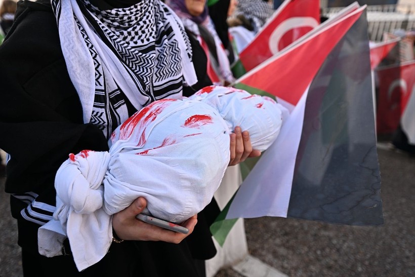 Başkentte "Büyük Gazze Yürüyüşü ve Mitingi"! Filistin'deki insanlık dramına dikkat çekiliyor - Resim: 22