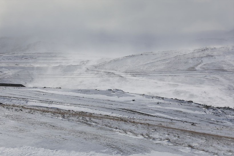 Iğdır'da masalsı manzara! Aras Dağları'nda fırtına ve tipi 'kar şelalesi' oluşturdu ❄️🌨️ - Resim: 7