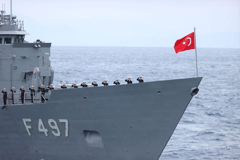 Deniz Kuvvetleri Komutanlığı tarafından Karadeniz, Ege Denizi ve Doğu Akdeniz'de Denizkurdu Tatbikatı basın safhası gerçekleştirildi - Resim: 2