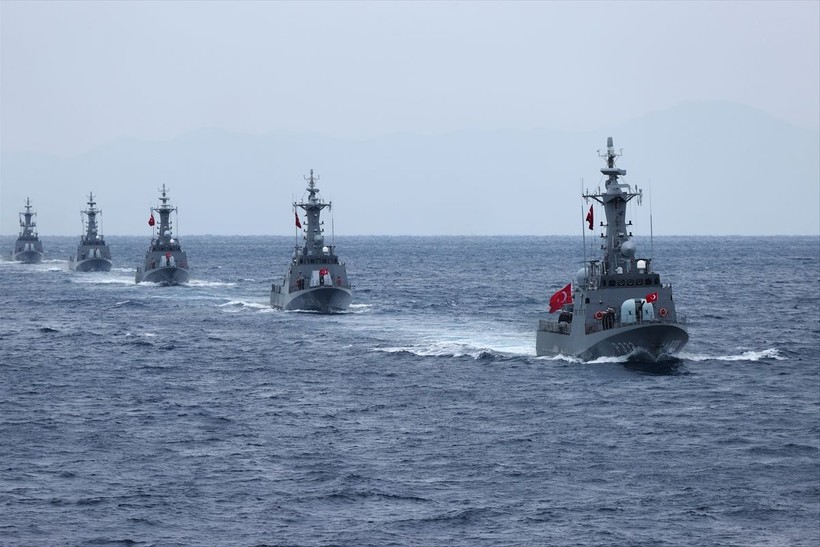 Deniz Kuvvetleri Komutanlığı tarafından Karadeniz, Ege Denizi ve Doğu Akdeniz'de Denizkurdu Tatbikatı basın safhası gerçekleştirildi - Resim: 16