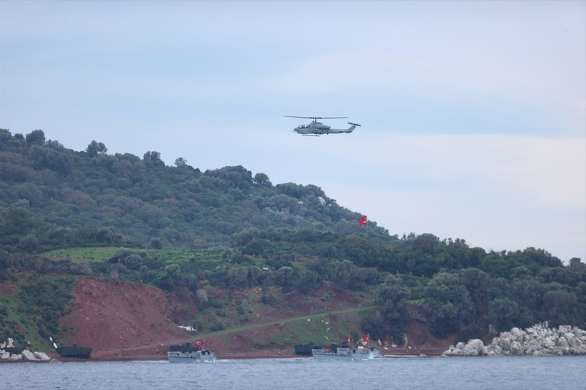 Deniz Kuvvetleri Komutanlığı tarafından Karadeniz, Ege Denizi ve Doğu Akdeniz'de Denizkurdu Tatbikatı basın safhası gerçekleştirildi - Resim: 27