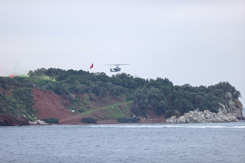 Deniz Kuvvetleri Komutanlığı tarafından Karadeniz, Ege Denizi ve Doğu Akdeniz'de Denizkurdu Tatbikatı basın safhası gerçekleştirildi - Resim: 28