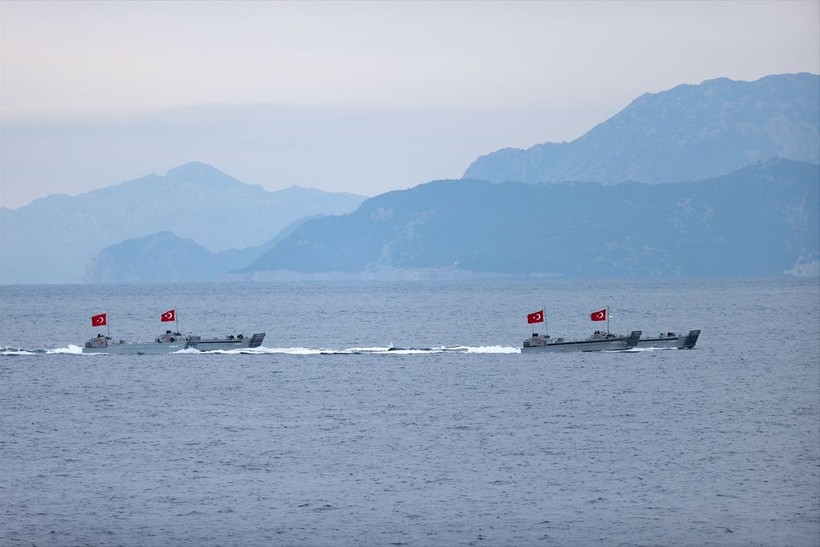 Deniz Kuvvetleri Komutanlığı tarafından Karadeniz, Ege Denizi ve Doğu Akdeniz'de Denizkurdu Tatbikatı basın safhası gerçekleştirildi - Resim: 29