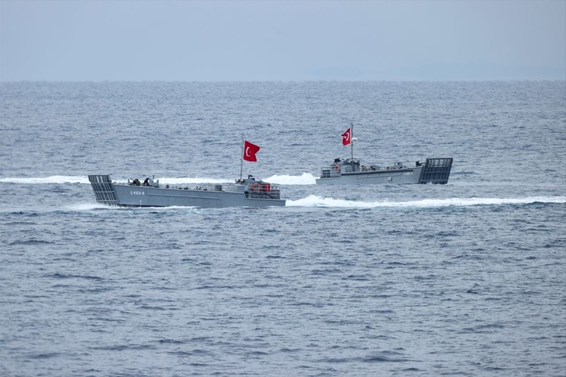 Deniz Kuvvetleri Komutanlığı tarafından Karadeniz, Ege Denizi ve Doğu Akdeniz'de Denizkurdu Tatbikatı basın safhası gerçekleştirildi - Resim: 87
