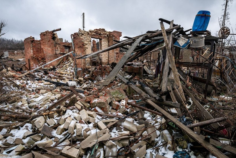 Ukrayna'nın Donetsk bölgesinde savaşın izleri - Resim: 4
