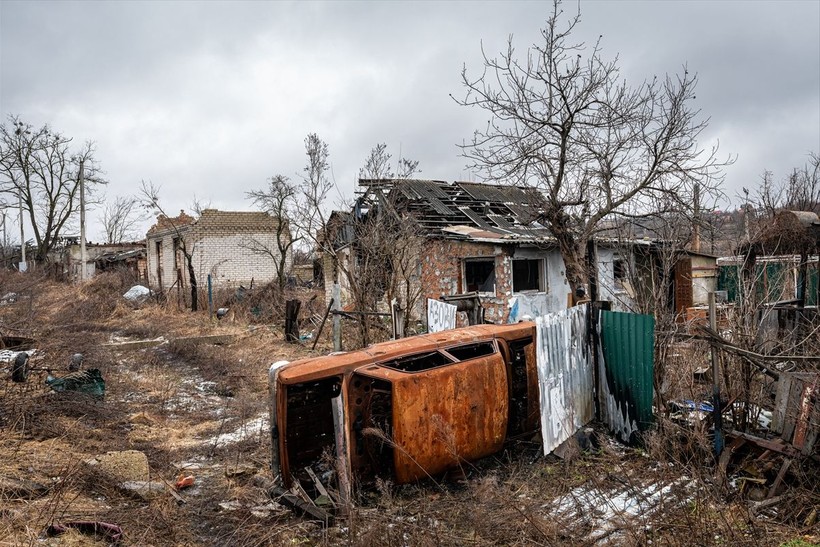 Ukrayna'nın Donetsk bölgesinde savaşın izleri - Resim: 8