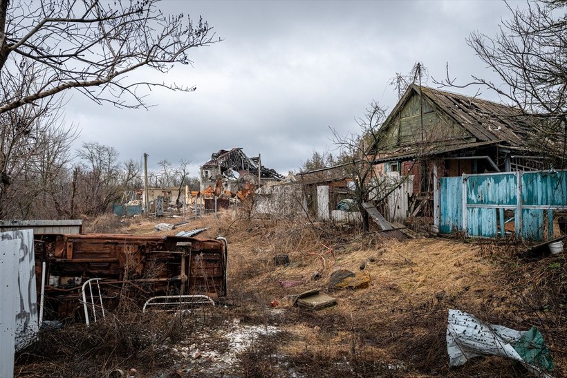 Ukrayna'nın Donetsk bölgesinde savaşın izleri - Resim: 10