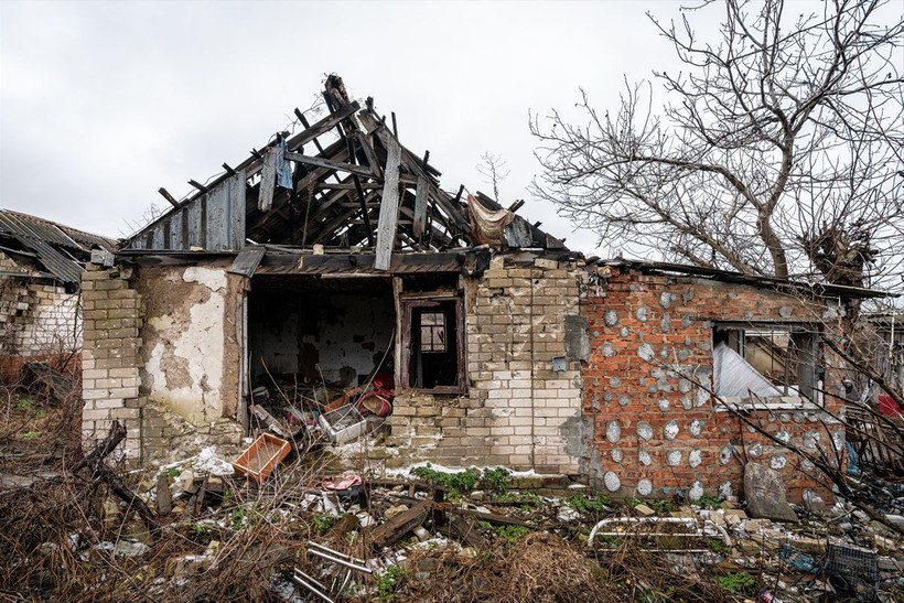 Ukrayna'nın Donetsk bölgesinde savaşın izleri - Resim: 11