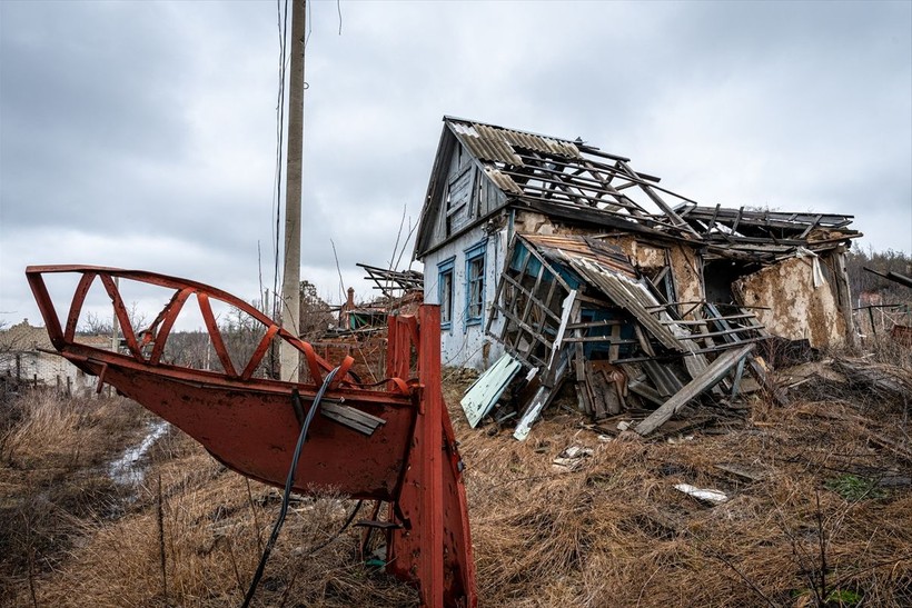 Ukrayna'nın Donetsk bölgesinde savaşın izleri - Resim: 14