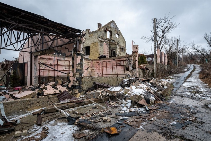 Ukrayna'nın Donetsk bölgesinde savaşın izleri - Resim: 16