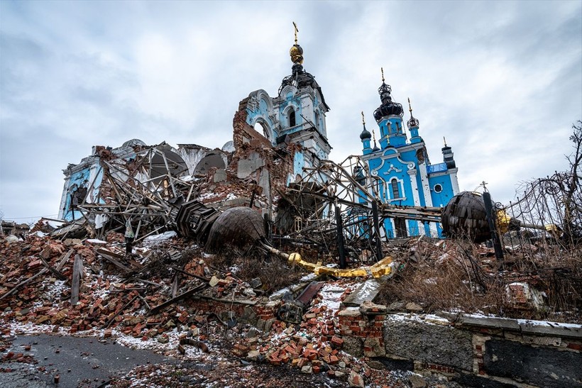 Ukrayna'nın Donetsk bölgesinde savaşın izleri - Resim: 21