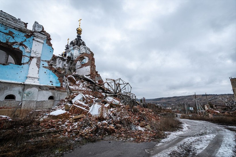 Ukrayna'nın Donetsk bölgesinde savaşın izleri - Resim: 22