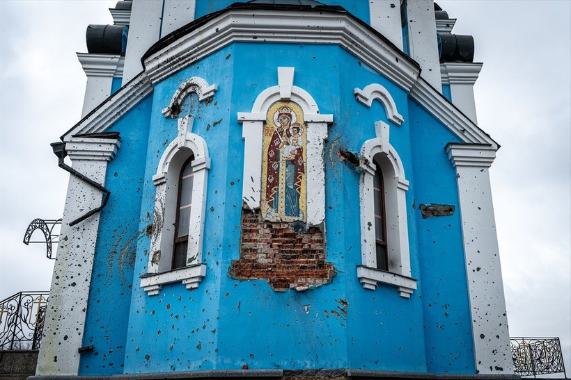 Ukrayna'nın Donetsk bölgesinde savaşın izleri - Resim: 24