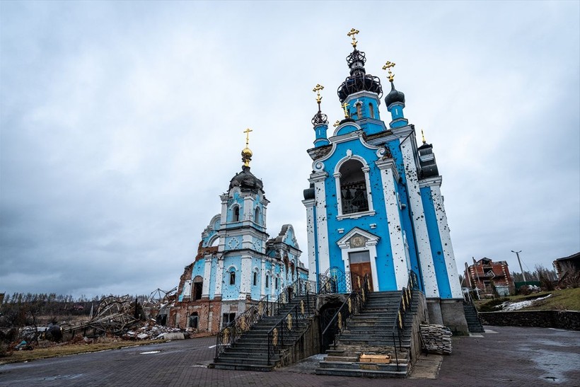 Ukrayna'nın Donetsk bölgesinde savaşın izleri - Resim: 25