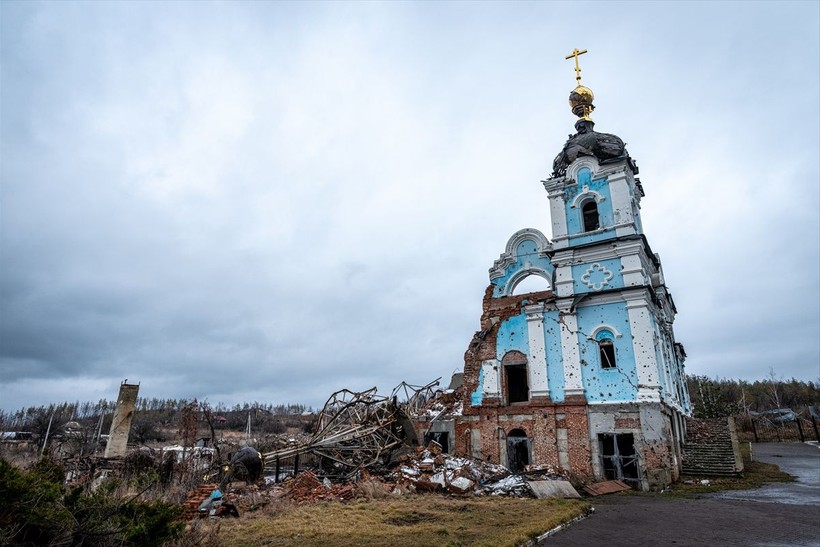 Ukrayna'nın Donetsk bölgesinde savaşın izleri - Resim: 26
