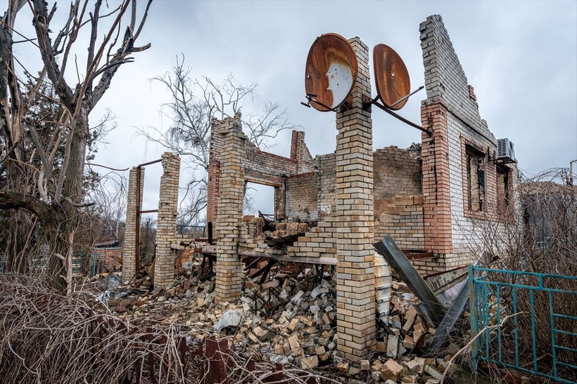Ukrayna'nın Donetsk bölgesinde savaşın izleri - Resim: 27