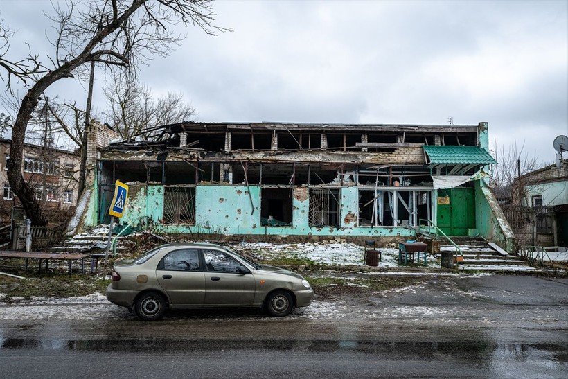 Ukrayna'nın Donetsk bölgesinde savaşın izleri - Resim: 29