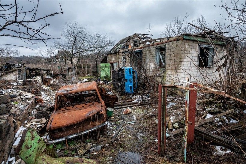 Ukrayna'nın Donetsk bölgesinde savaşın izleri - Resim: 30