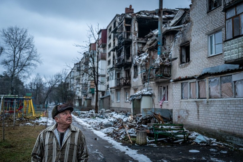 Ukrayna'nın Donetsk bölgesinde savaşın izleri - Resim: 36