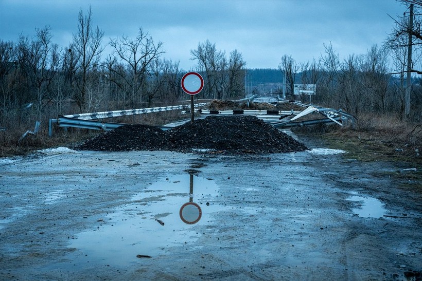 Ukrayna'nın Donetsk bölgesinde savaşın izleri - Resim: 37