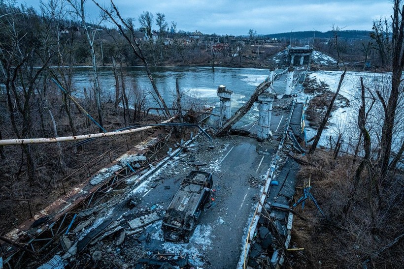 Ukrayna'nın Donetsk bölgesinde savaşın izleri - Resim: 40