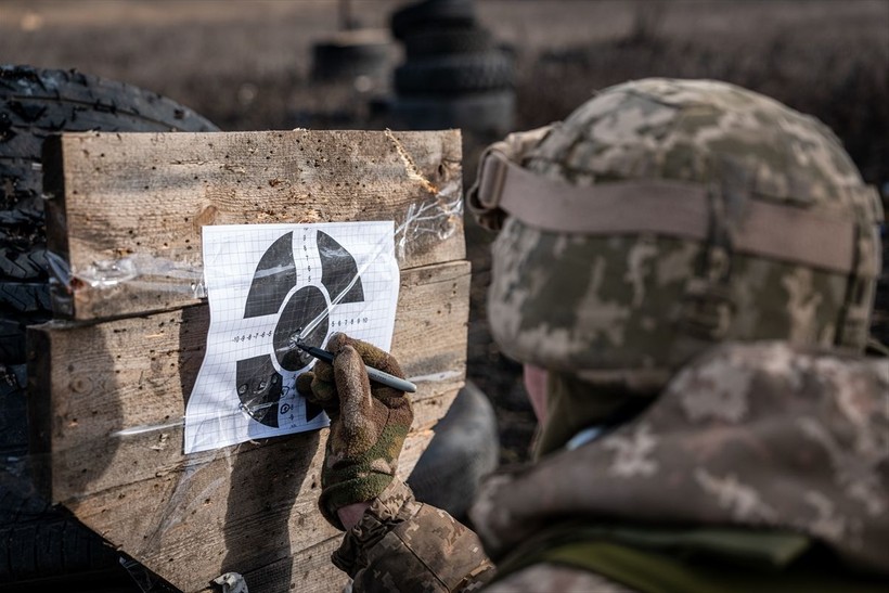 Ukrayna ordusu Donetsk Oblastı'nda eğitimlerine devam ediyor - Resim: 19