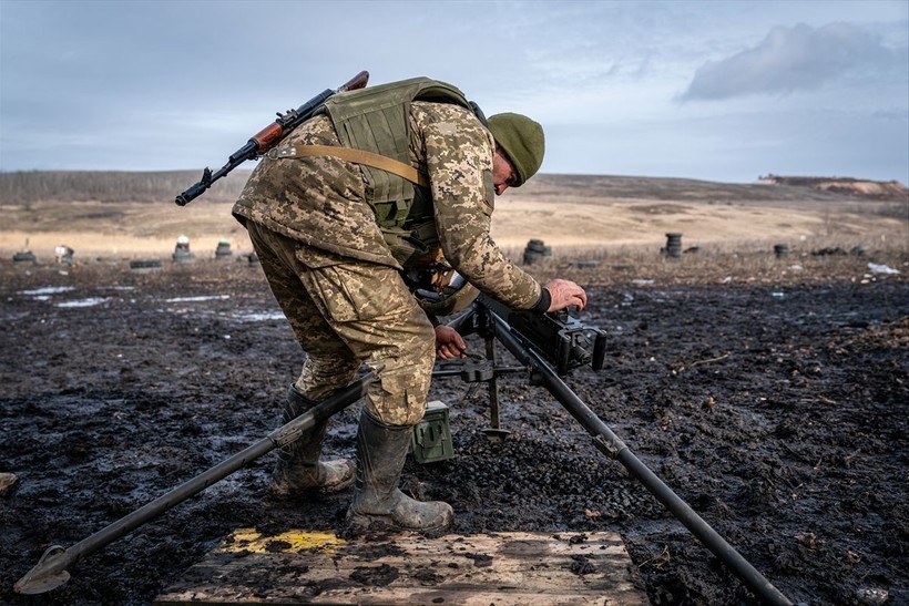 Ukrayna ordusu Donetsk Oblastı'nda eğitimlerine devam ediyor - Resim: 25