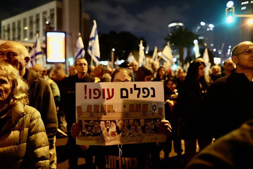 İsrailli vatandaşlardan 'Netanyahu' karşıtı eylem! - Resim: 20