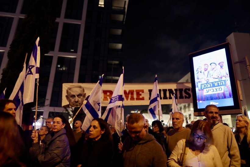 İsrailli vatandaşlardan 'Netanyahu' karşıtı eylem! - Resim: 21
