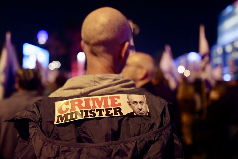 İsrailli vatandaşlardan 'Netanyahu' karşıtı eylem! - Resim: 22