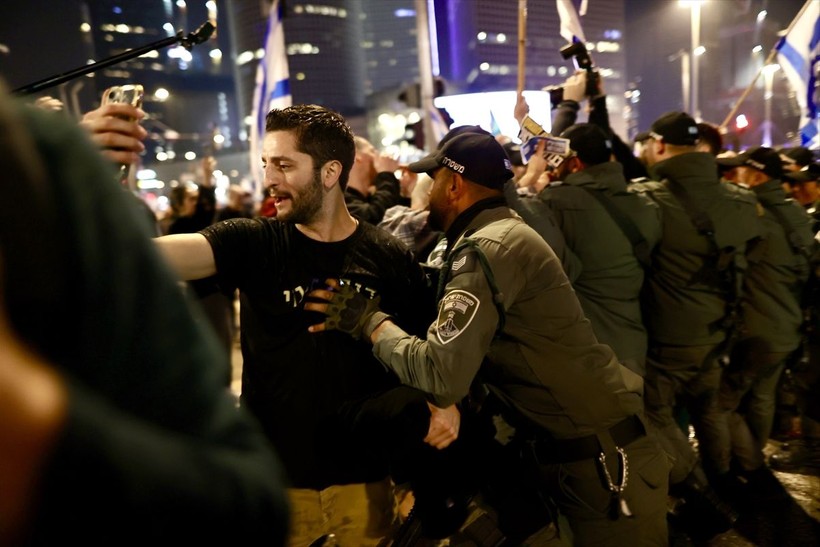 İsrailli vatandaşlardan 'Netanyahu' karşıtı eylem! - Resim: 57