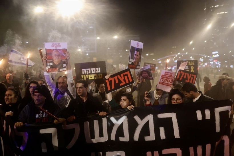 İsrailli vatandaşlardan 'Netanyahu' karşıtı eylem! - Resim: 59