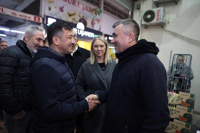 Hamza Dağ hal esnafını ziyaret etti - Resim: 7